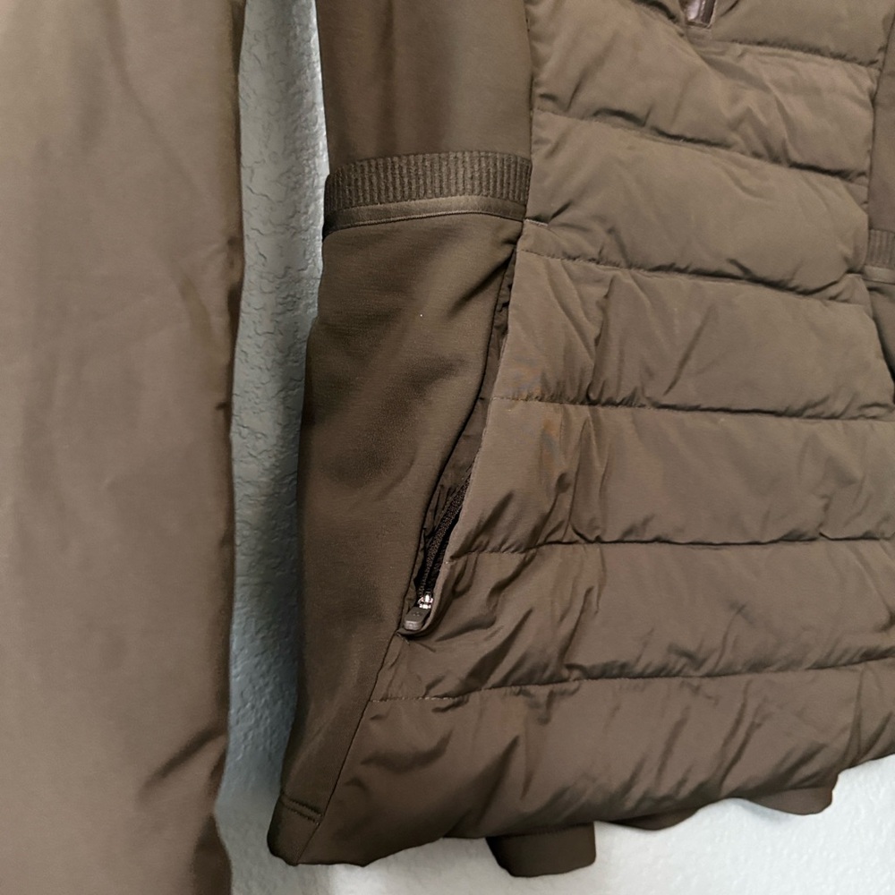 Lululemon Down for It All Jacket in a dark green